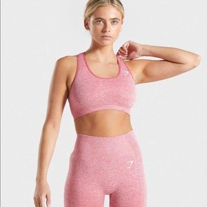 Gymshark Vital seamless pink marl sports bra
